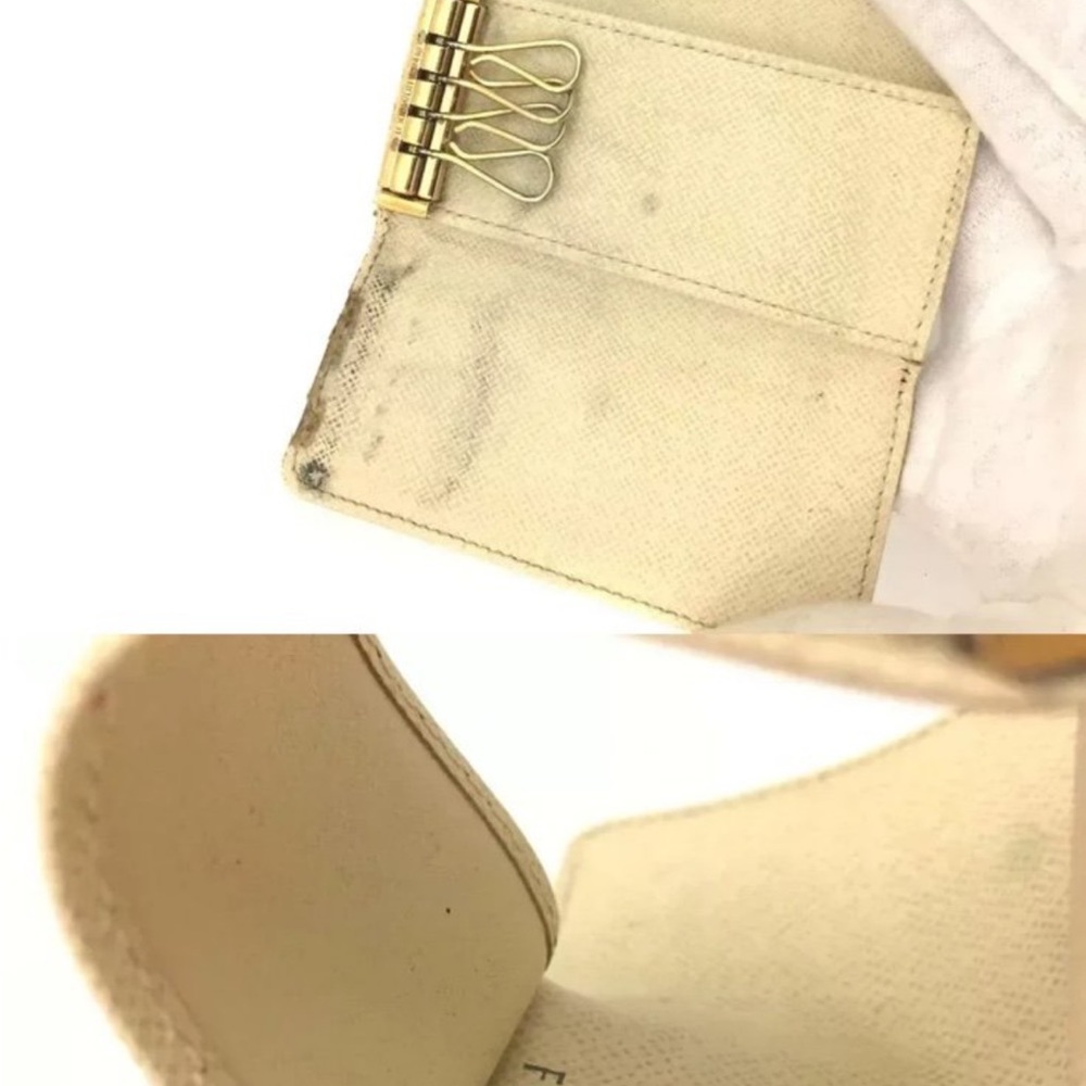 Louis Vuitton Damier Azur Multicles 4 Ring Key Case White - Picture 4 of 4